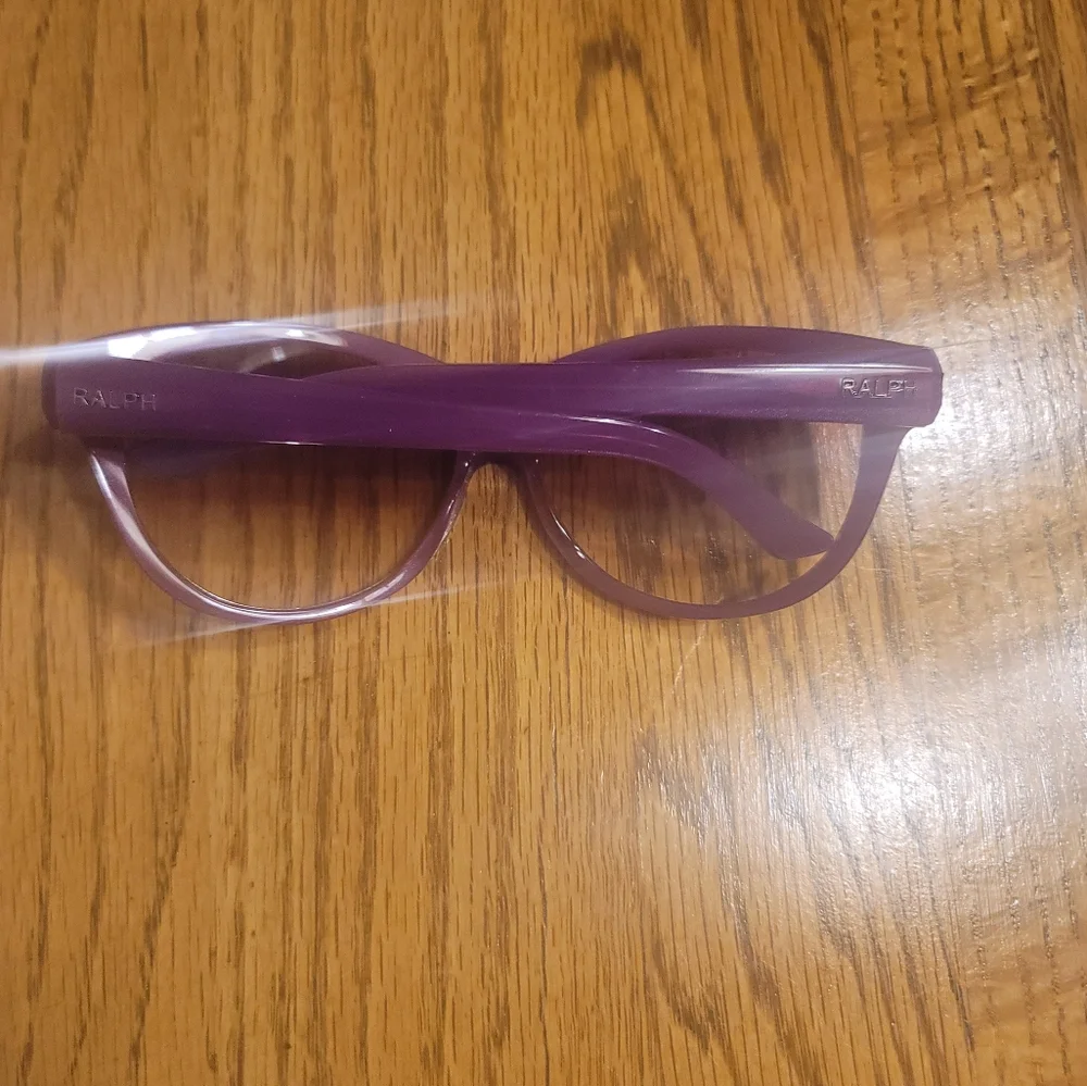 NWOT Ralph Lauren Purple Round Medium Large Sunglasses